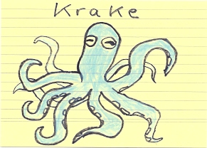 Zeichnung Krake