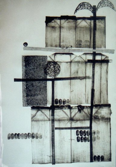 Foto von einem Materialdruck
