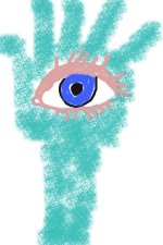 Grafik, Auge und Hand